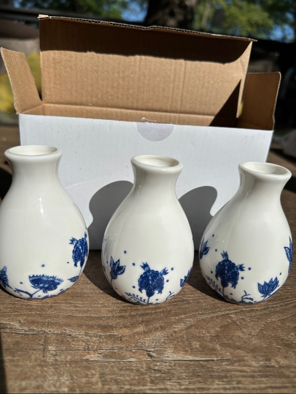 Set of 3 bud vases